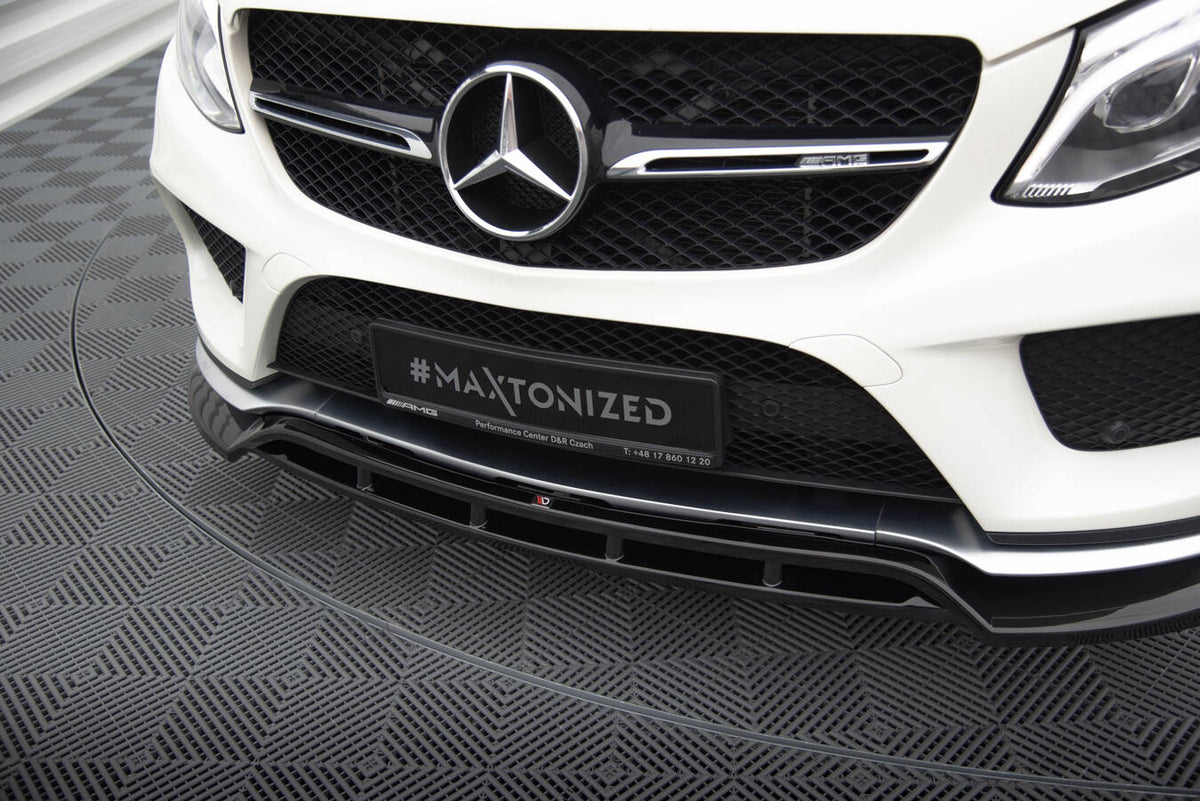 Street+ Spoilerlippe Front Ansatz V.2 passend für Mercedes-Benz GLE Coupe 43 AMG / AMG-Line C292 schwarz Hochglanz – Ansicht 4