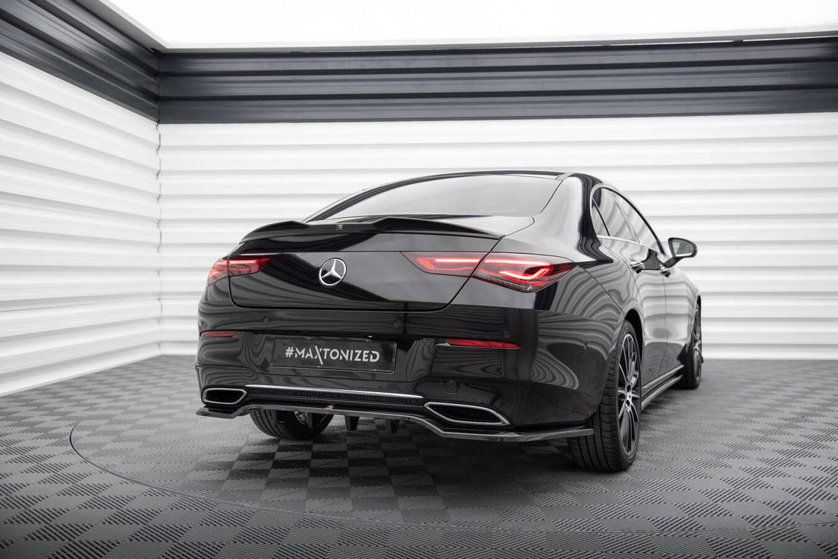 Street+ Mittlerer Diffusor RACE passend für Mercedes-Benz CLA Coupe C118 schwarz Hochglanz – Ansicht 3