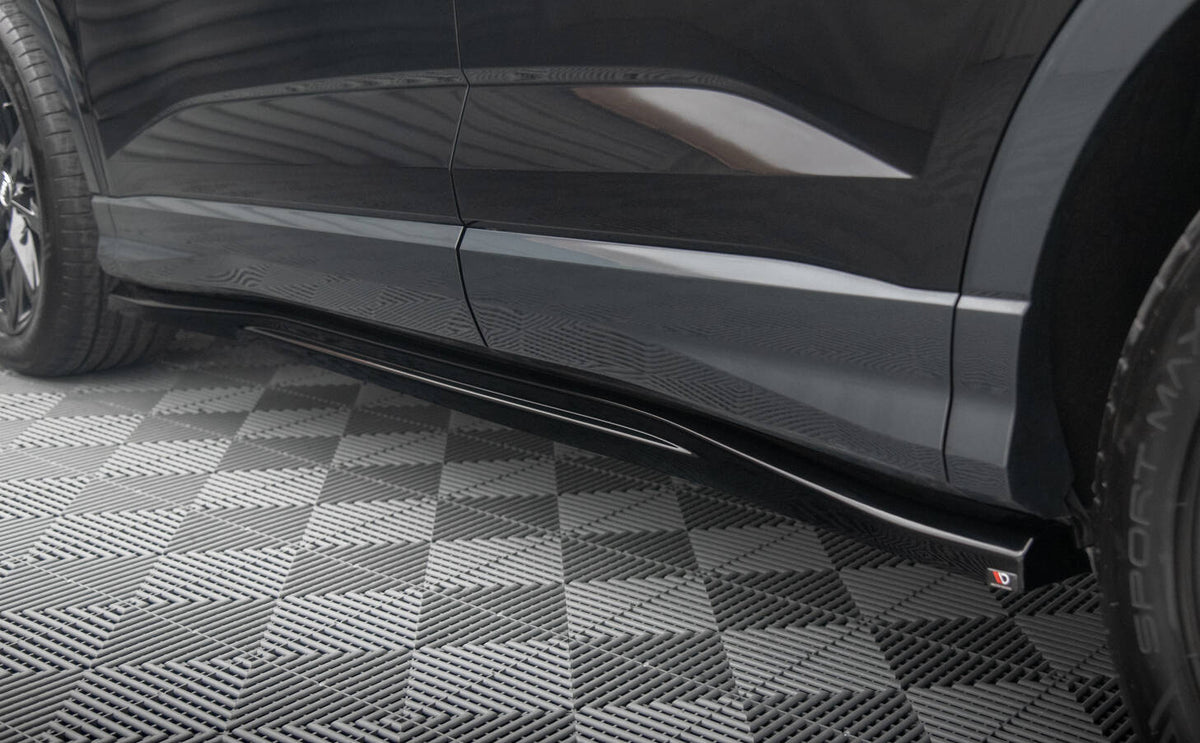Street+ Seitenschweller Leisten passend für Audi Q3 Sportback F3 schwarz Hochglanz – Ansicht 3