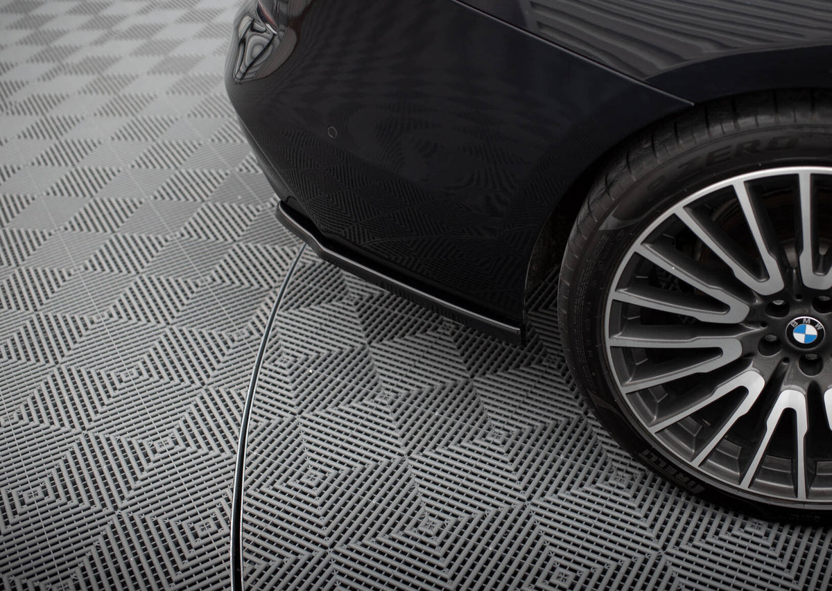 Heck Ansatz Flaps Diffusor passend für BMW 6er GT G32 M-Paket schwarz Hochglanz – Ansicht 3