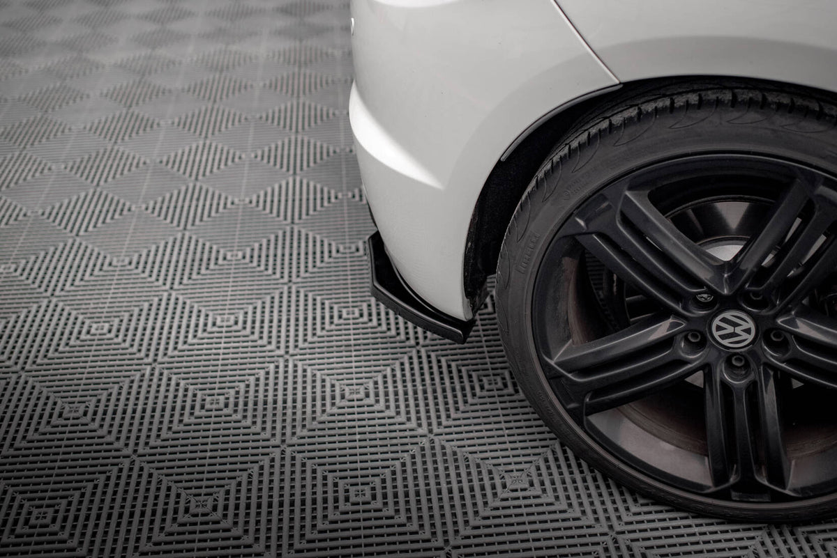 Heck Ansatz Flaps Diffusor passend für VW SCIROCCO R schwarz Hochglanz – Ansicht 4