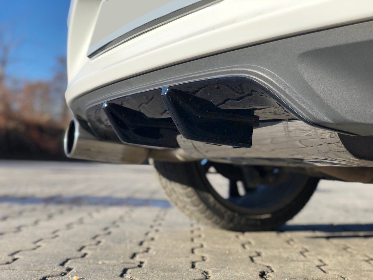 Diffusor Heck Ansatz passend für OPEL ASTRA K OPC-LINE schwarz Hochglanz – Ansicht 4
