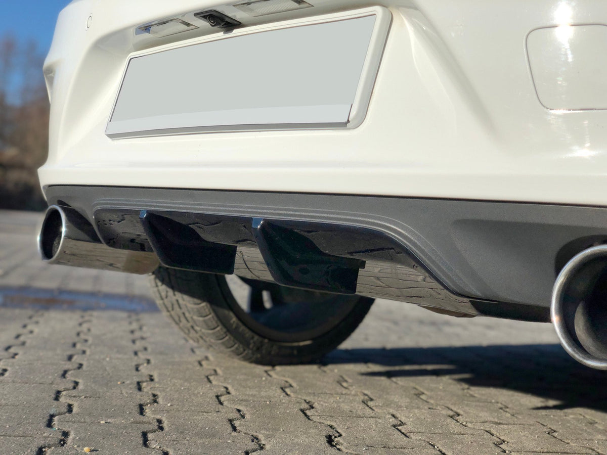 Diffusor Heck Ansatz passend für OPEL ASTRA K OPC-LINE schwarz Hochglanz – Ansicht 3