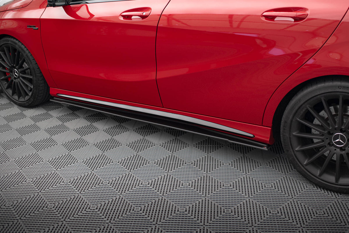 Street Pro Street+ Seitenschweller Leisten passend für Mercedes-Benz A 45 AMG W176 Facelift – Ansicht 1
