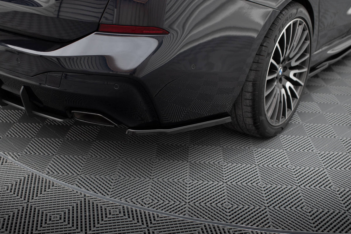 Heck Ansatz Flaps Diffusor passend für BMW 6er GT G32 M-Paket schwarz Hochglanz – Ansicht 1