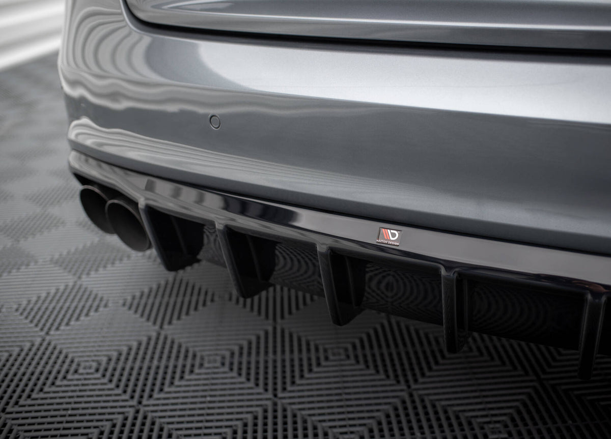 Diffusor Heck Ansatz passend für Audi S5 / A5 S-Line 8T Facelift (Doppelauspuff li.) – Ansicht 4