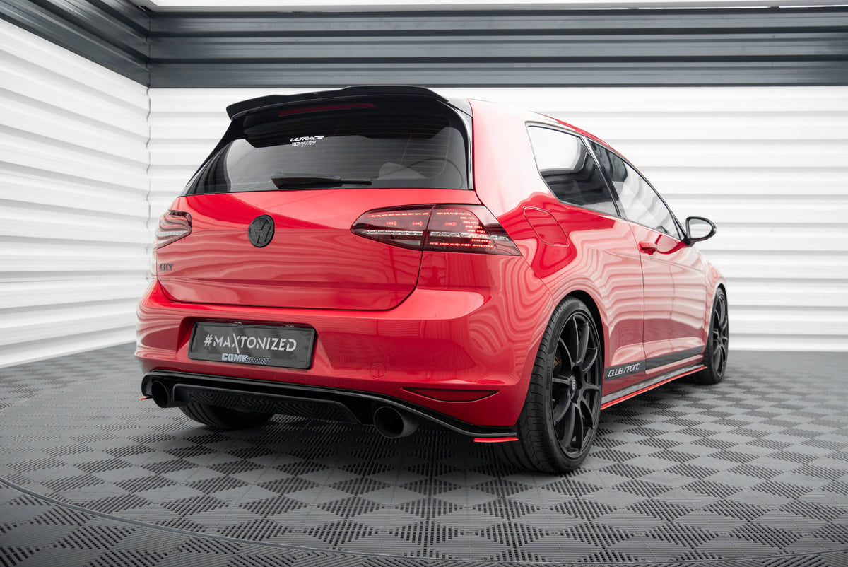Heck Ansatz Flaps Diffusor passend für VW Golf GTI Clubsport Mk7 – Ansicht 3