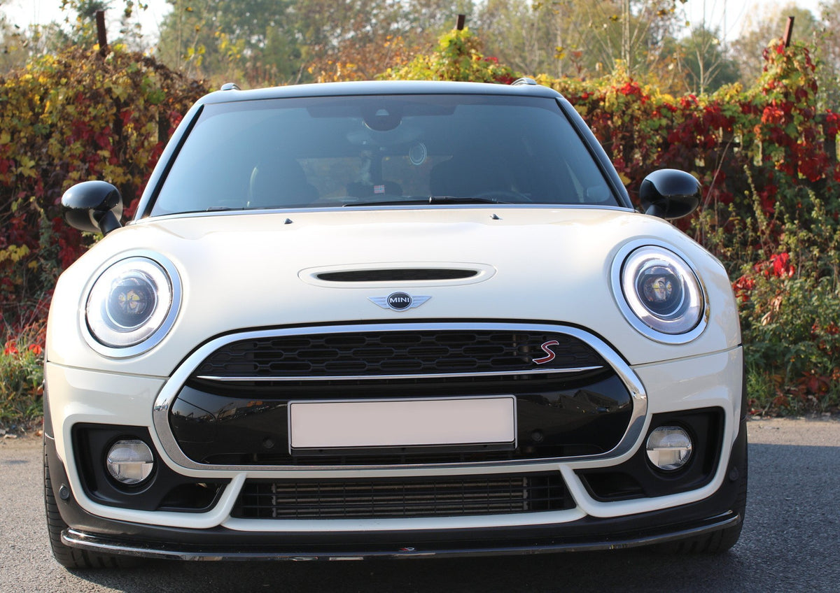 Street+ Spoilerlippe Front Ansatz V.1 passend für MINI CLUBMAN S MK2 (F54) JCW schwarz Hochglanz – Ansicht 2