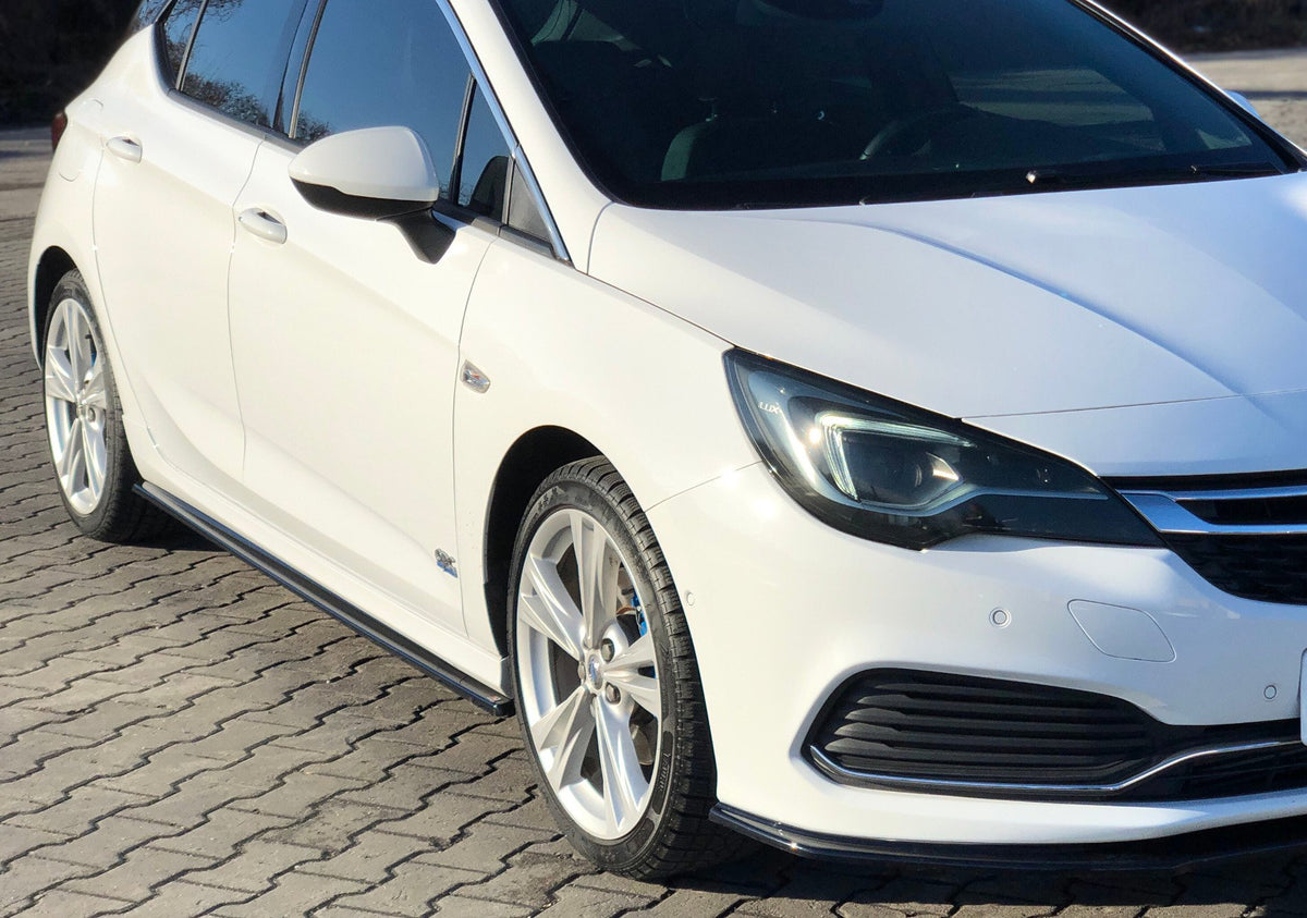 Street+ Seitenschweller Leisten passend für OPEL ASTRA K OPC-LINE schwarz Hochglanz – Ansicht 2