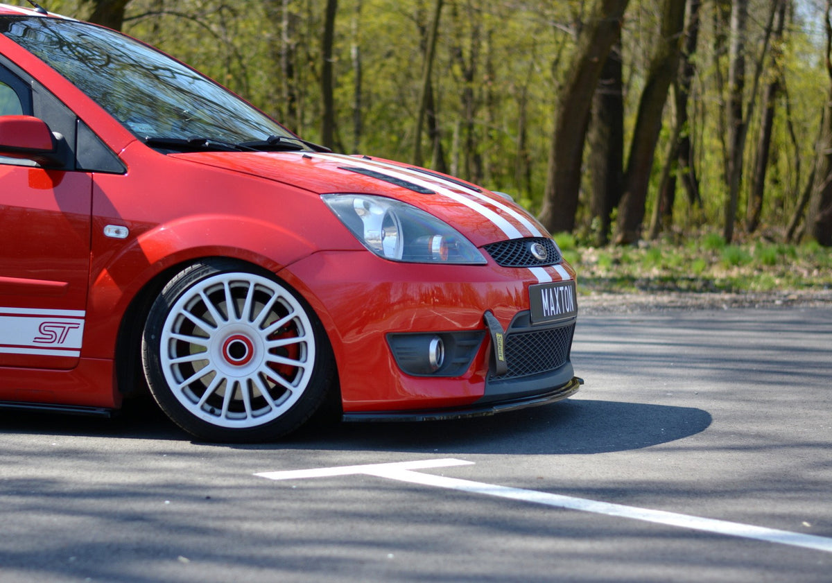 Street+ Spoilerlippe Front Ansatz V.2 passend für Ford Fiesta ST Mk6 schwarz Hochglanz – Ansicht 3