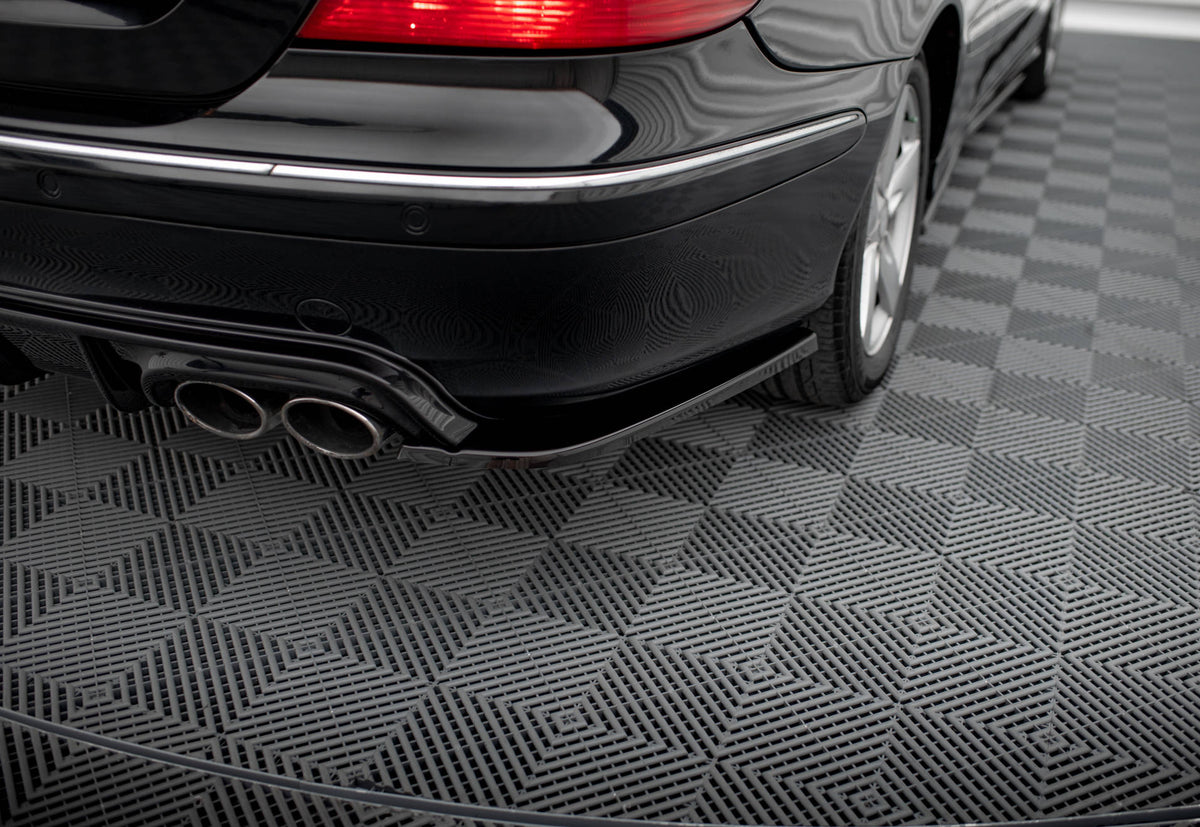 Heck Ansatz Flaps Diffusor V.2 passend für Mercedes-Benz CLK W209 schwarz Hochglanz – Ansicht 4