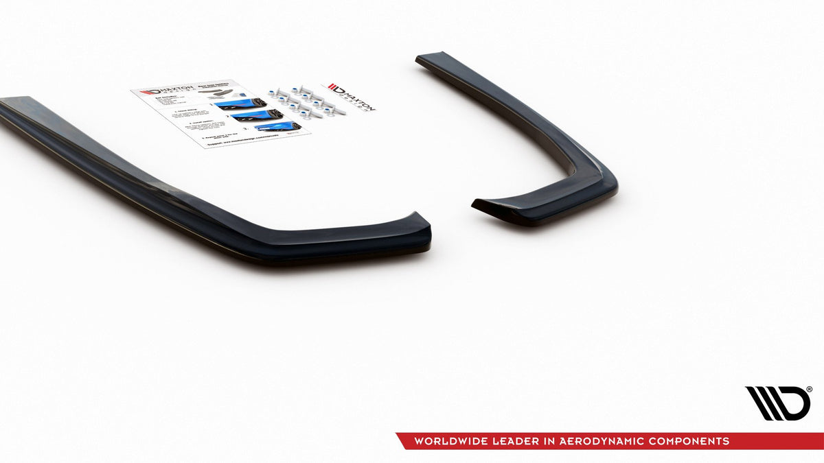 Heck Ansatz Flaps Diffusor passend für Mercedes-Benz E63 AMG Kombi/Limousine S213/W213 schwarz Hochglanz – Ansicht 9