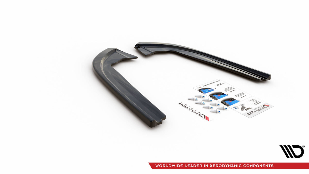 Heck Ansatz Flaps Diffusor V.2 passend für Ford Mondeo ST-Line Mk5 Facelift schwarz Hochglanz – Ansicht 7