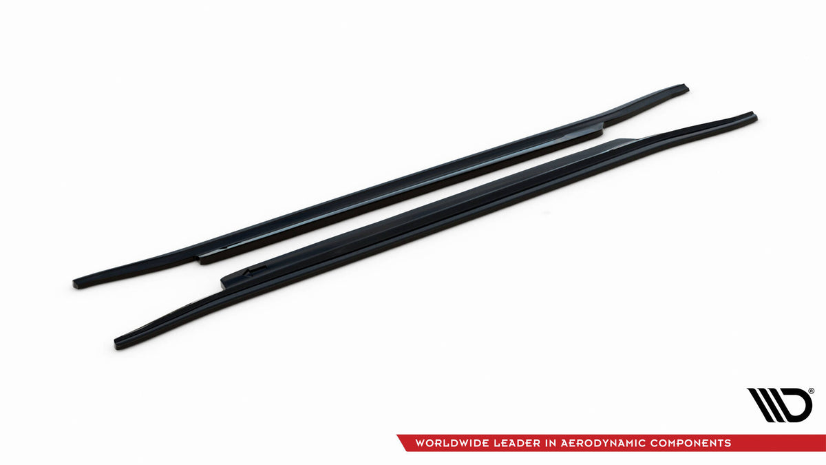 Street+ Seitenschweller Leisten passend für VW Arteon R-Line Limousine / Shooting Brake Mk1 schwarz Hochglanz – Ansicht 5