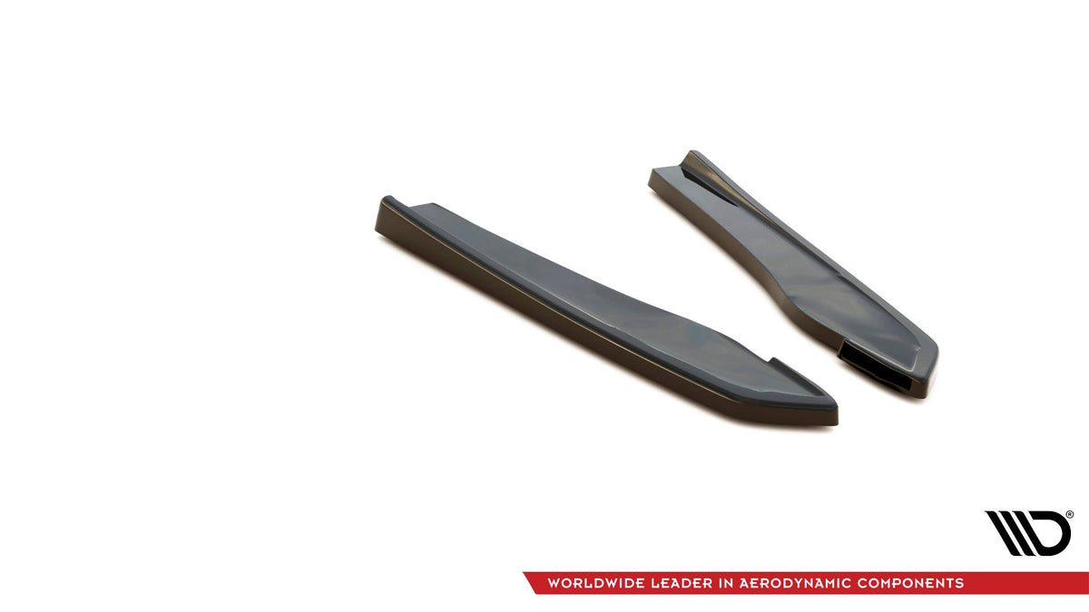 Heck Ansatz Flaps Diffusor passend für Audi RS5 F5 Facelift schwarz Hochglanz – Ansicht 5