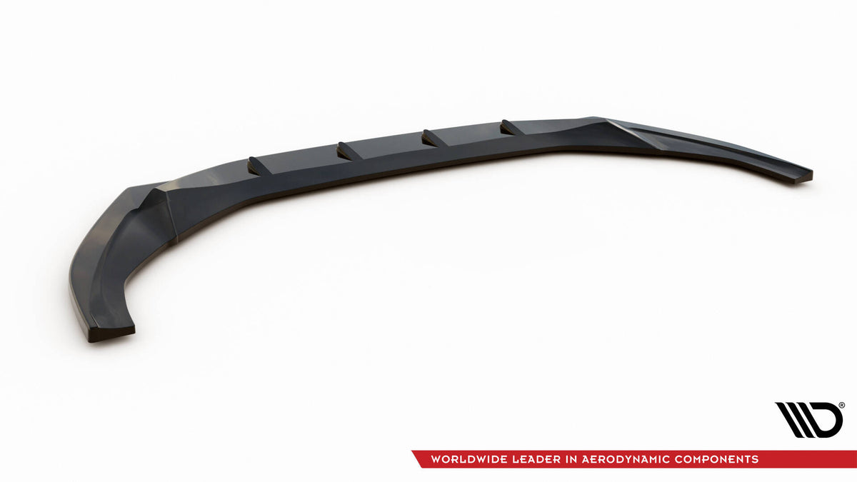 Street+ Spoilerlippe Front Ansatz V.1 passend für Audi S5 / A5 S-Line F5 Facelift schwarz Hochglanz – Ansicht 6