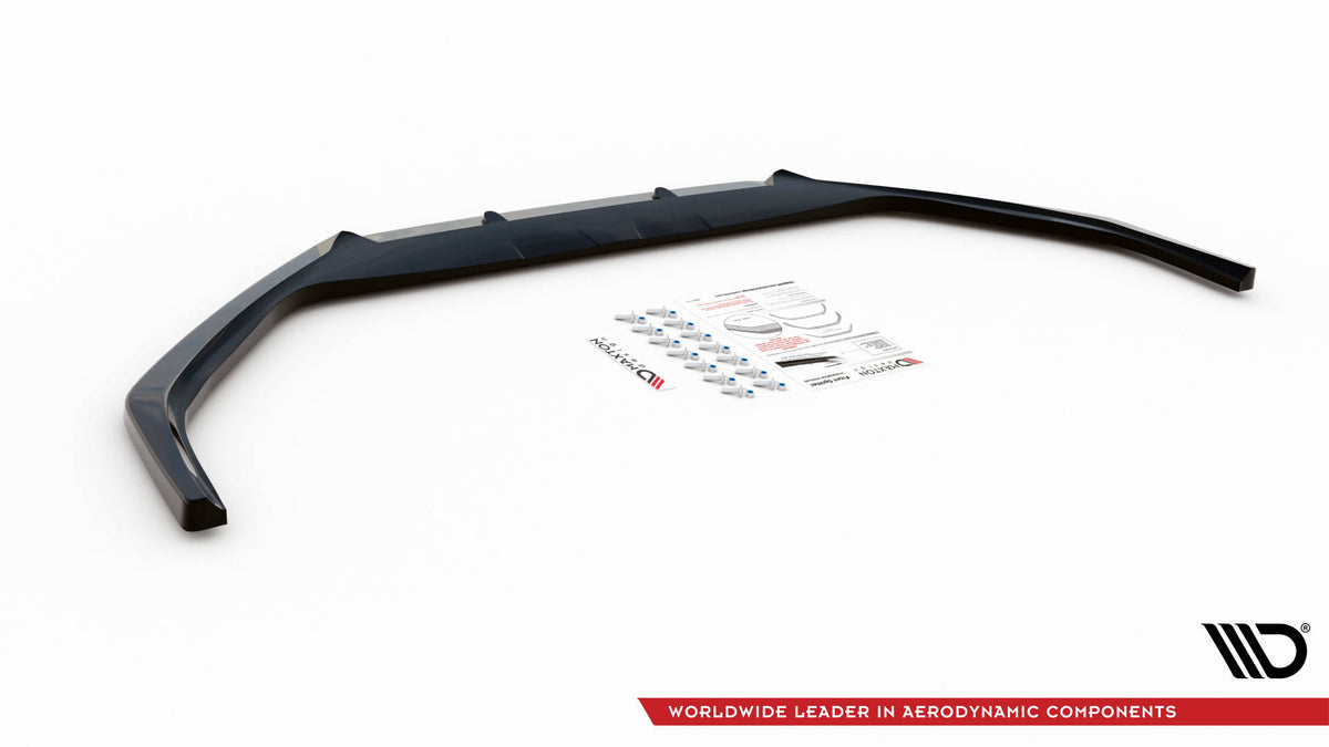 Street+ Spoilerlippe Front Ansatz V.1 passend für Peugeot 508 GT Mk1 Facelift schwarz Hochglanz – Ansicht 6