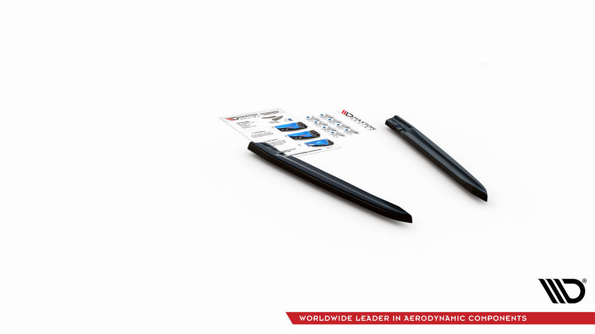 Heck Ansatz Flaps Diffusor passend für VW Arteon R Limousine / Shooting Brake Mk1 Facelift schwarz Hochglanz – Ansicht 5