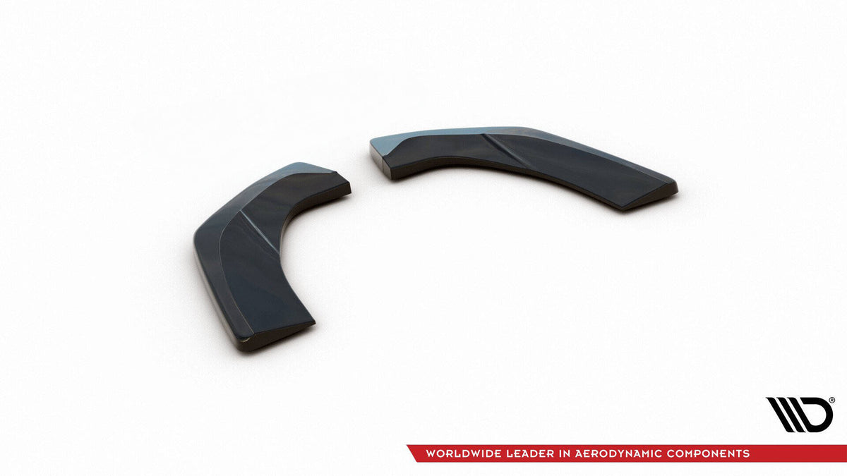 Heck Ansatz Flaps Diffusor passend für Hyundai I30 N Mk3 Fastback  schwarz Hochglanz – Ansicht 6