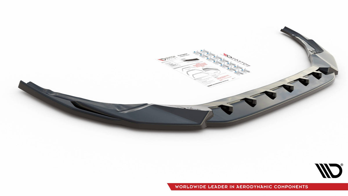 Street+ Spoilerlippe Front Ansatz V.3 passend für Audi S3 / A3 S-Line 8Y schwarz Hochglanz – Ansicht 5