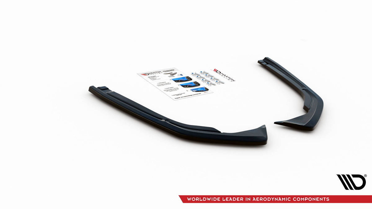 Heck Ansatz Flaps Diffusor passend für VW Arteon R-Line Limousine / Shooting Brake Mk1 Facelift schwarz Hochglanz – Ansicht 4