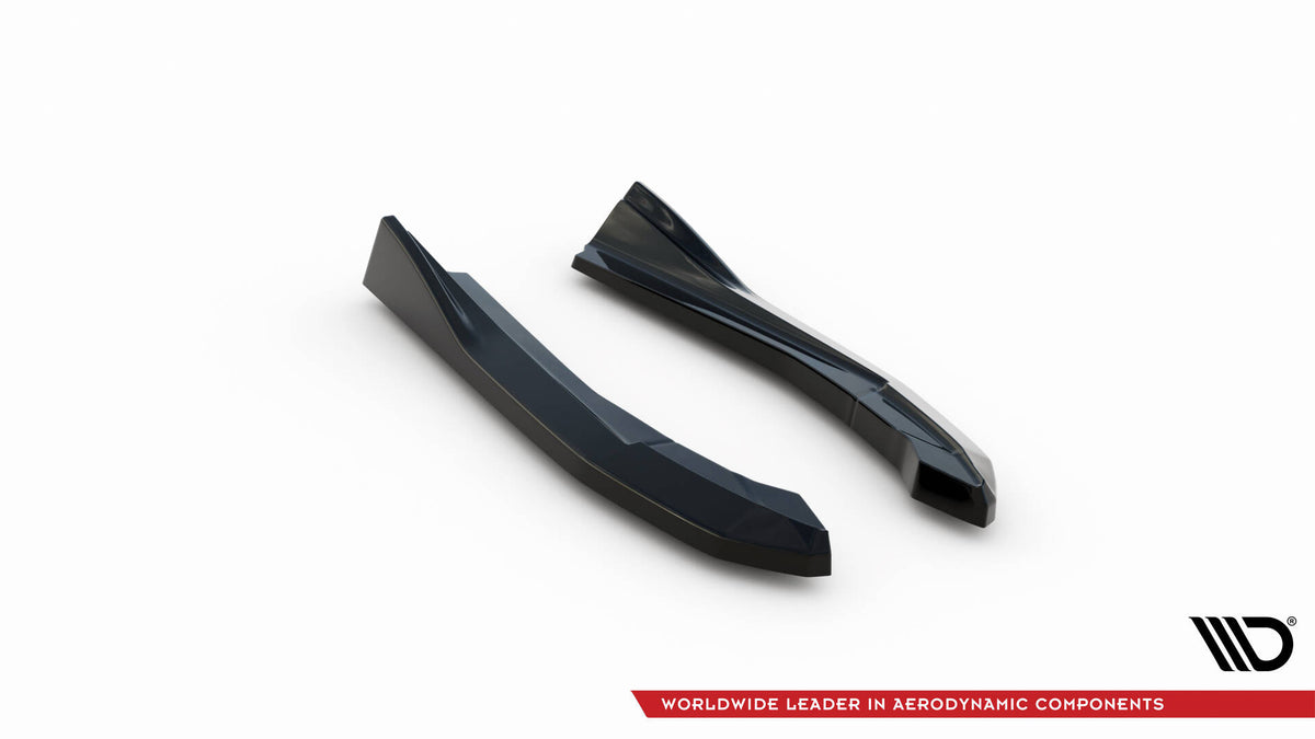 Heck Ansatz Flaps Diffusor V.4 passend für BMW M440i / 4 M-Paket Gran Coupe G26 schwarz Hochglanz – Ansicht 7