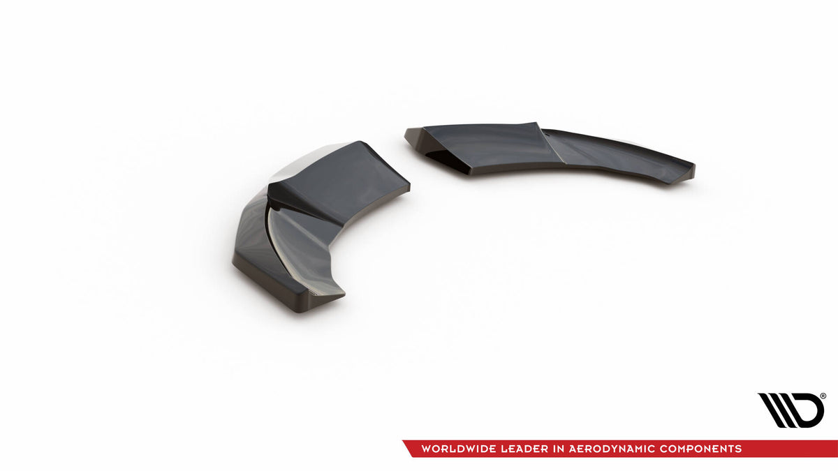 Heck Ansatz Flaps Diffusor V.1 passend für Audi TT S-Line 8S schwarz Hochglanz – Ansicht 6