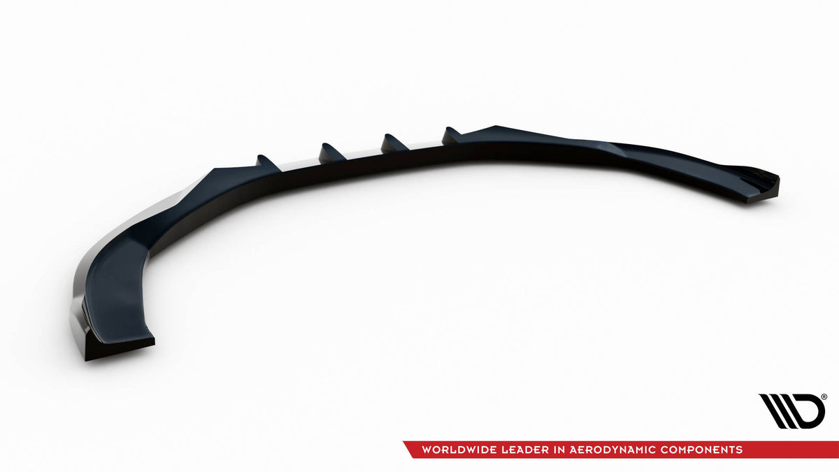 Street+ Spoilerlippe Front Ansatz passend für Audi A8 D4 Facelift schwarz Hochglanz – Ansicht 6