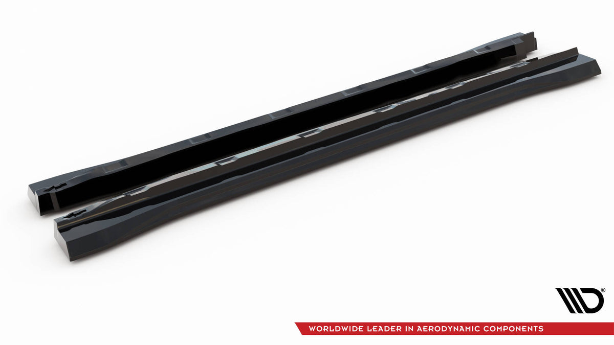 Street+ Seitenschweller Leisten passend für Ford Edge ST Mk2 Facelift schwarz Hochglanz – Ansicht 8