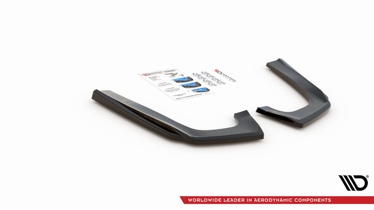 Heck Ansatz Flaps Diffusor V.1 passend für Mercedes-Benz GLE Coupe 63 AMG C292 schwarz Hochglanz – Ansicht 5