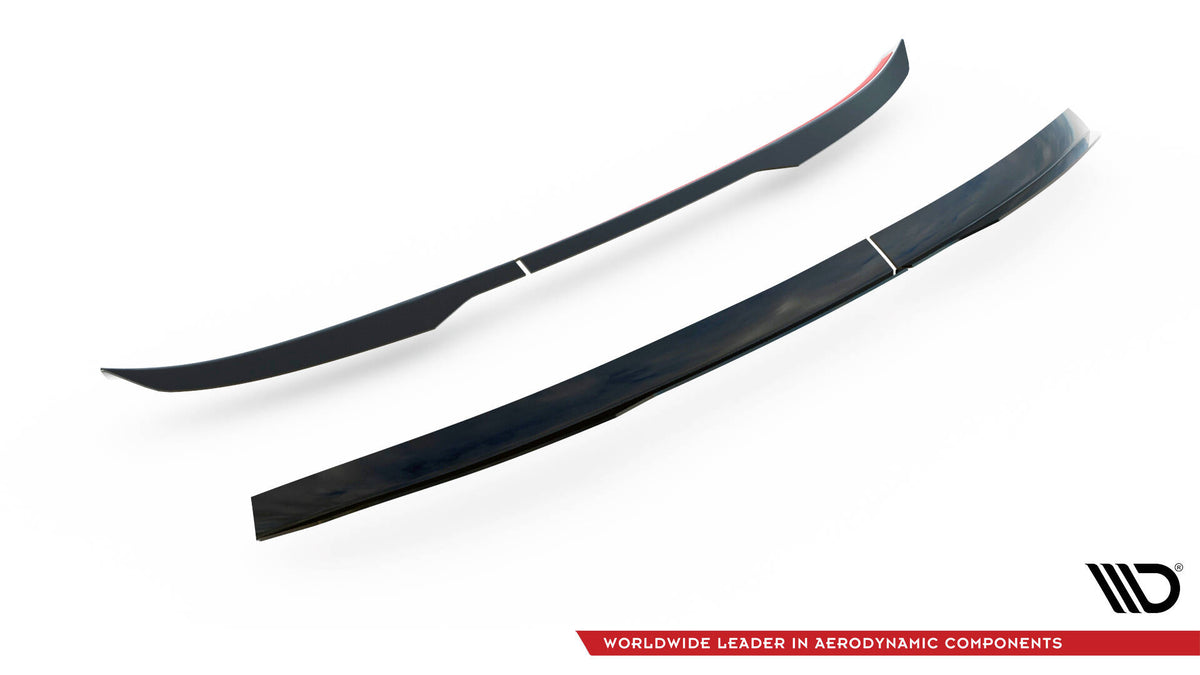 Heckspoiler Lippe Ford Transit Courier Mk1 schwarz Hochglanz – Ansicht 6