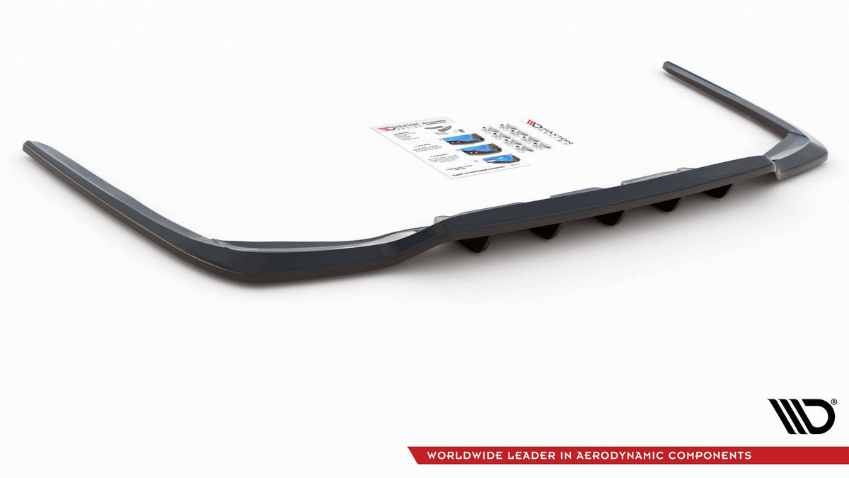 Street+ Mittlerer Diffusor RACE passend für Lexus LS Mk4 Facelift schwarz Hochglanz – Ansicht 7