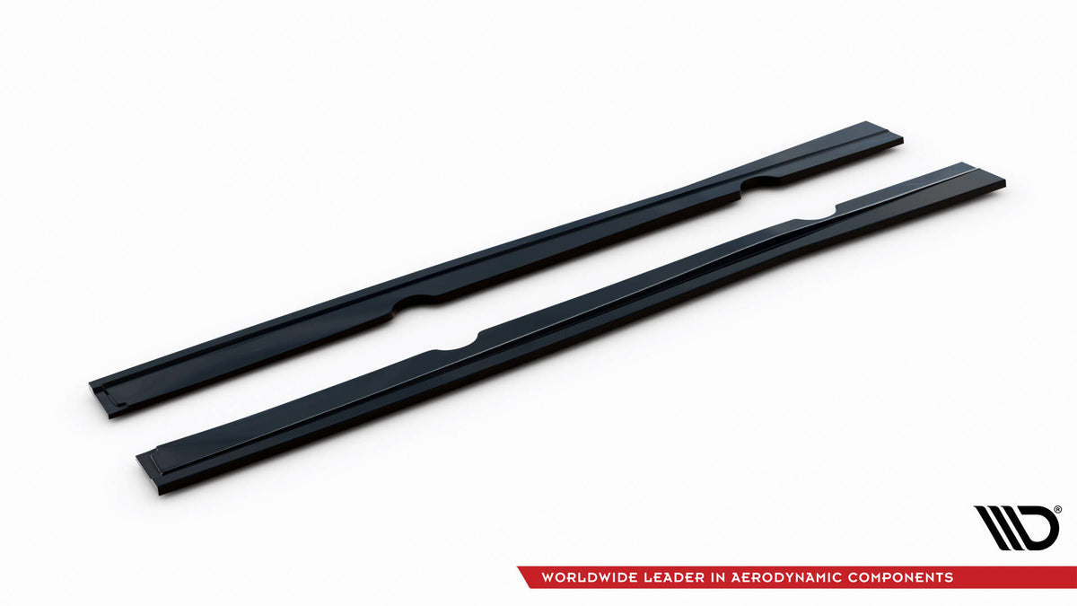 Seitenschweller Diffuser Ford Fiesta ST / ST-Line Mk7 / Mk7 Facelift schwarz Hochglanz – Ansicht 5