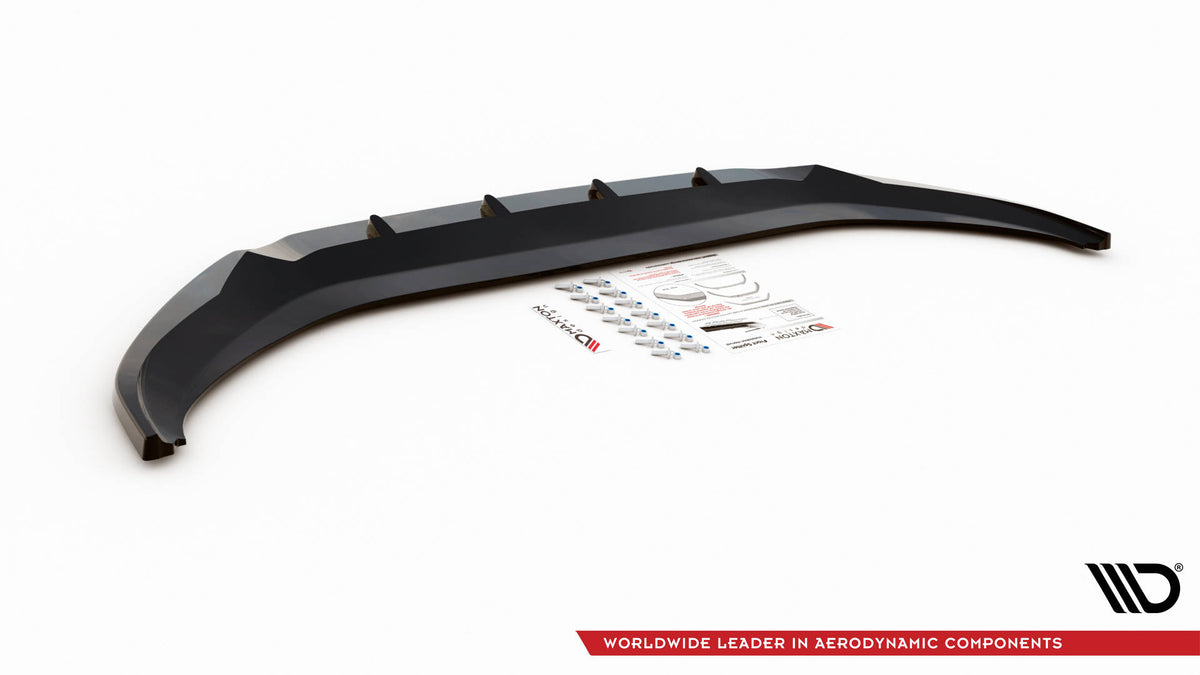 Street+ Spoilerlippe Front Ansatz V.1 passend für VW Caddy Mk5 schwarz Hochglanz – Ansicht 6