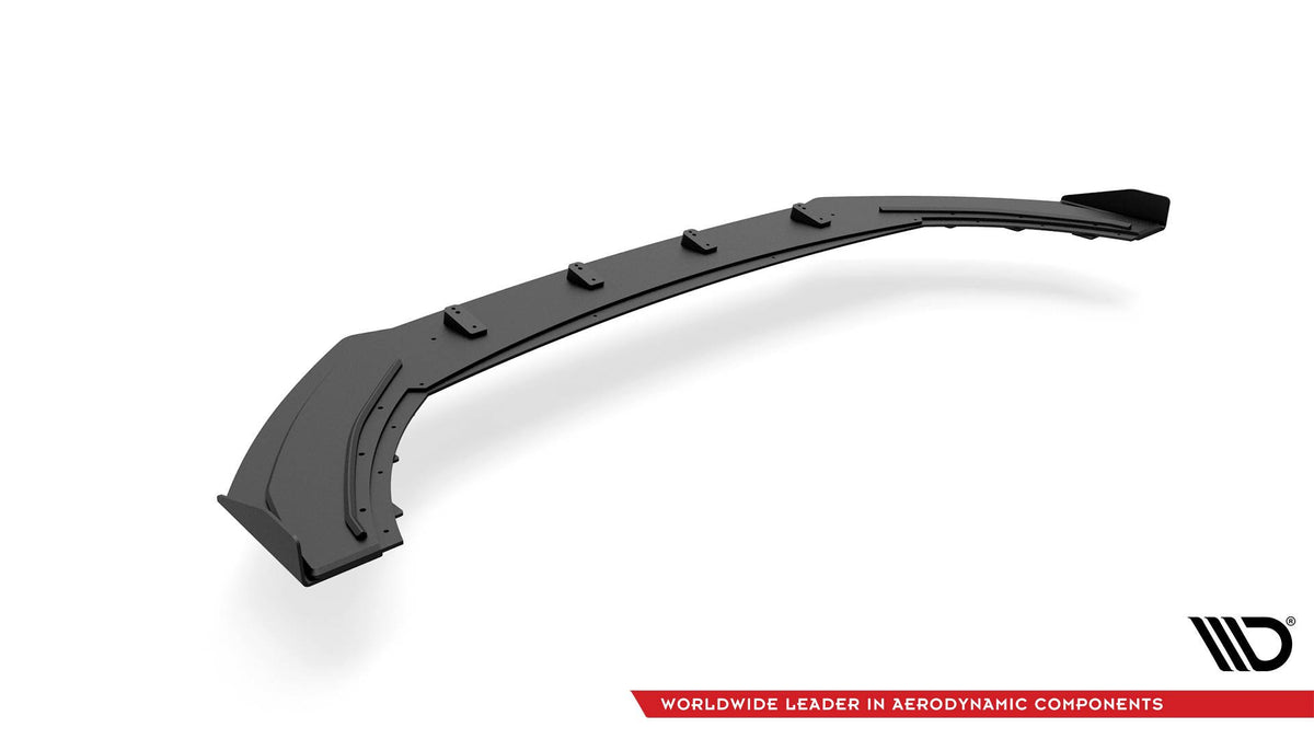 Street Pro Street+ Spoilerlippe Front Ansatz passend für + Flaps passend für Seat Leon FR Mk4 schwarz Hochglanz – Ansicht 5