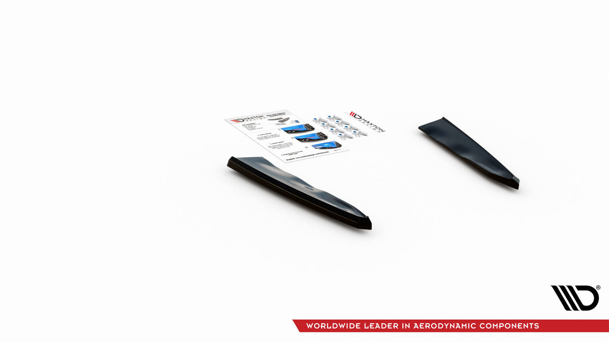 Heck Ansatz Flaps Diffusor passend für BMW X5M F95 / F95 Facelift schwarz Hochglanz – Ansicht 5