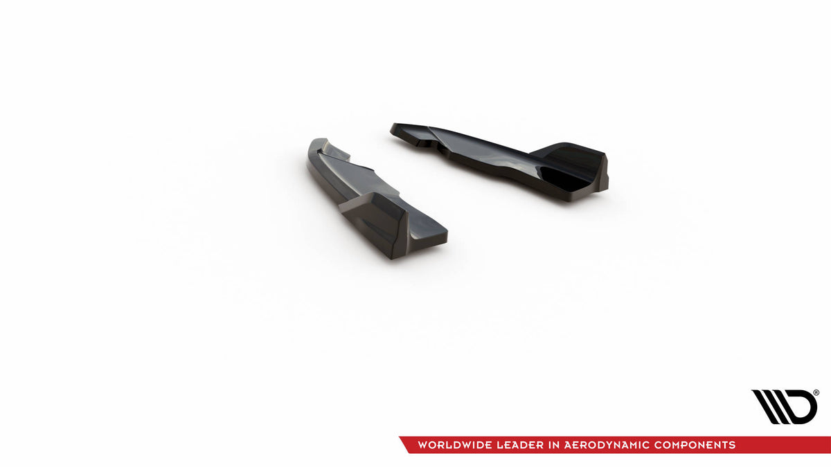 Heck Ansatz Flaps Diffusor passend für BMW X3 M-Paket F25 schwarz Hochglanz – Ansicht 6