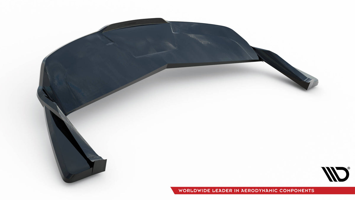 Street+ Mittlerer Diffusor RACE V.2 passend für Tesla Model S Plaid Mk1 Facelift schwarz Hochglanz – Ansicht 9