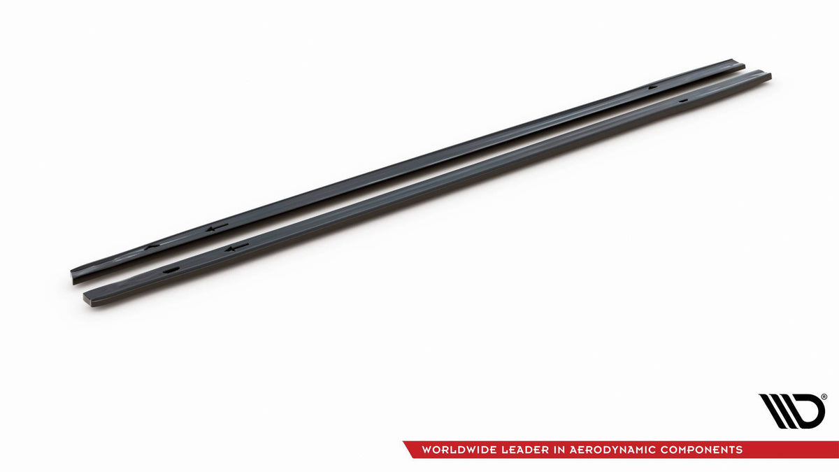 Street+ Seitenschweller Leisten passend für V.1 passend für VW Golf GTI / GTE / GTI Clubsport / GTD / R-Line Mk8 schwarz Hochglanz – Ansicht 8