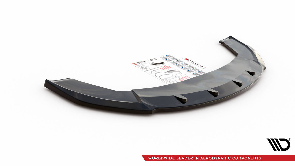 Street+ Spoilerlippe Front Ansatz V.1 passend für Seat Ibiza Cupra Mk3 schwarz Hochglanz – Ansicht 5
