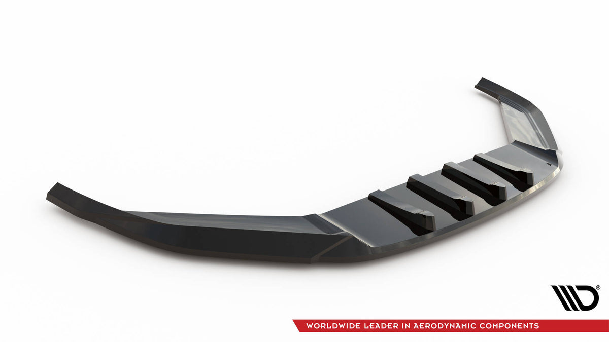 Street+ Spoilerlippe Front Ansatz V.2 passend für VW Passat GT B8 Facelift USA schwarz Hochglanz – Ansicht 5