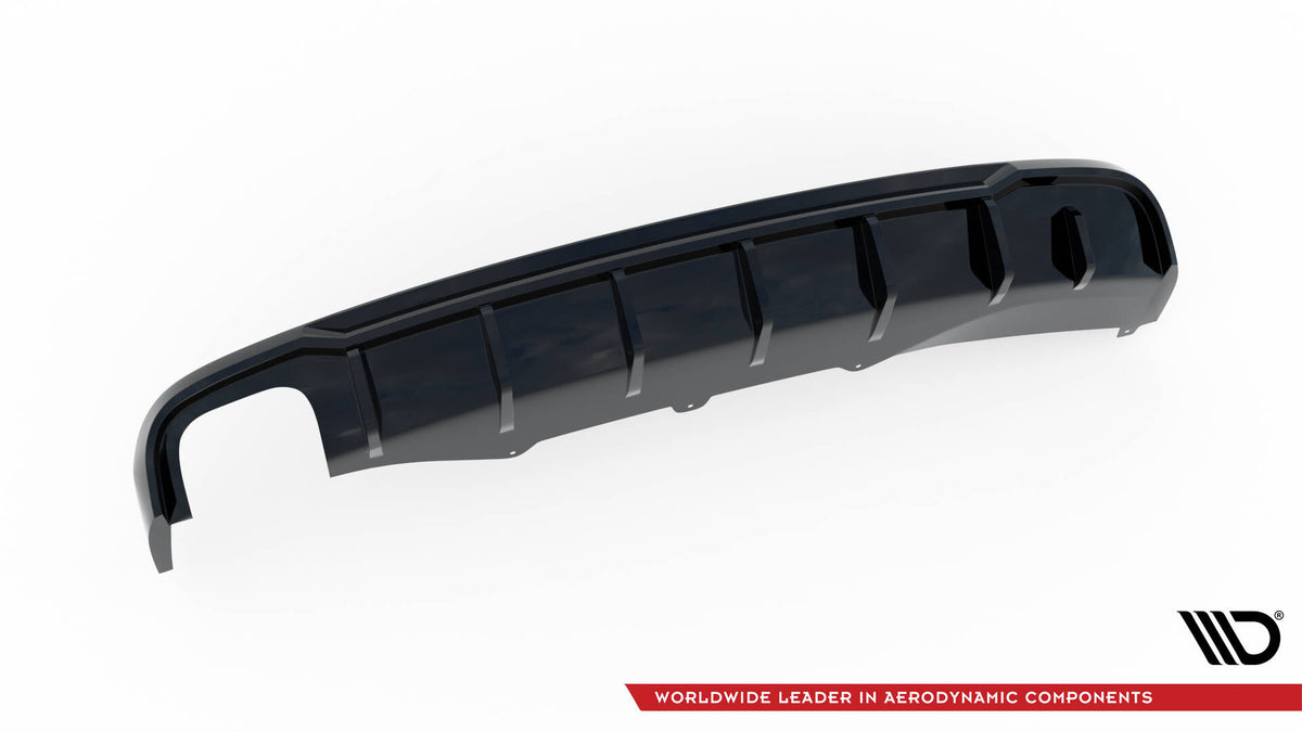 Diffusor Heck Ansatz passend für Audi A4 B8 (Doppelauspuff li.) – Ansicht 5