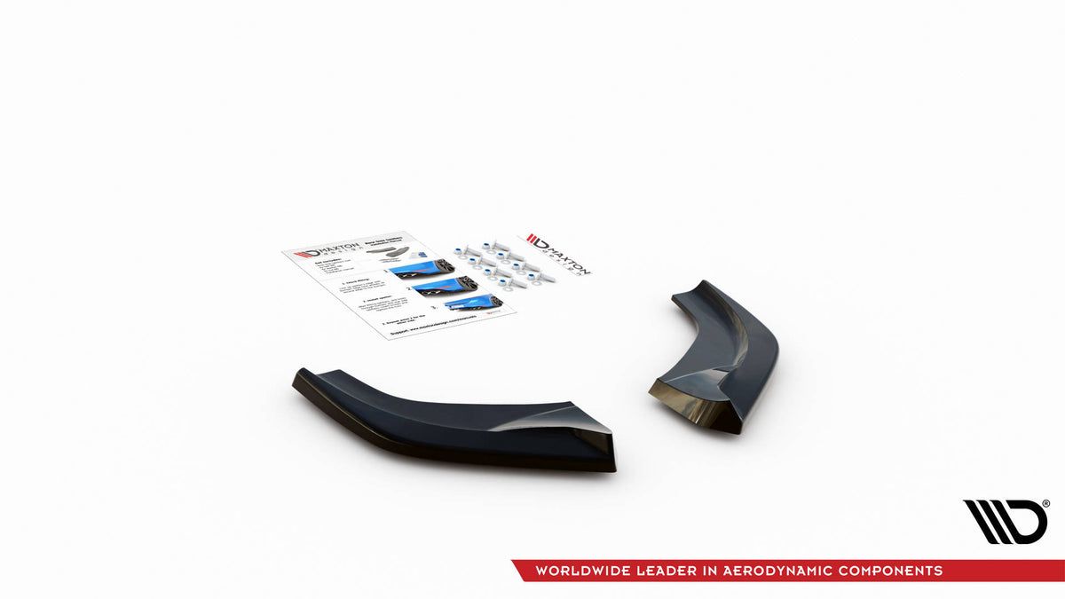 Heck Ansatz Flaps Diffusor V.2 passend für Hyundai I30 N Hatchback Mk3 Facelift schwarz Hochglanz – Ansicht 5