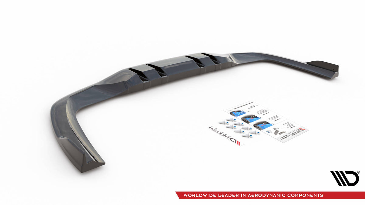 Street+ Mittlerer Diffusor RACE V.2 passend für Mercedes A 35 AMG Limousine V177 schwarz Hochglanz – Ansicht 5