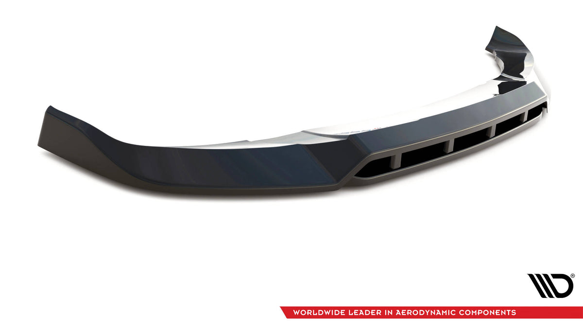 Street+ Spoilerlippe Front Ansatz V.1 passend für BMW X4 M-Paket G02 Facelift schwarz Hochglanz – Ansicht 5