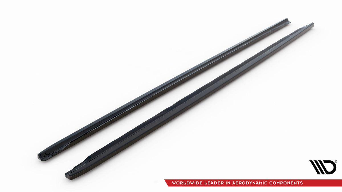 Street+ Seitenschweller Leisten passend für Audi A4 B9 Facelift schwarz Hochglanz – Ansicht 6