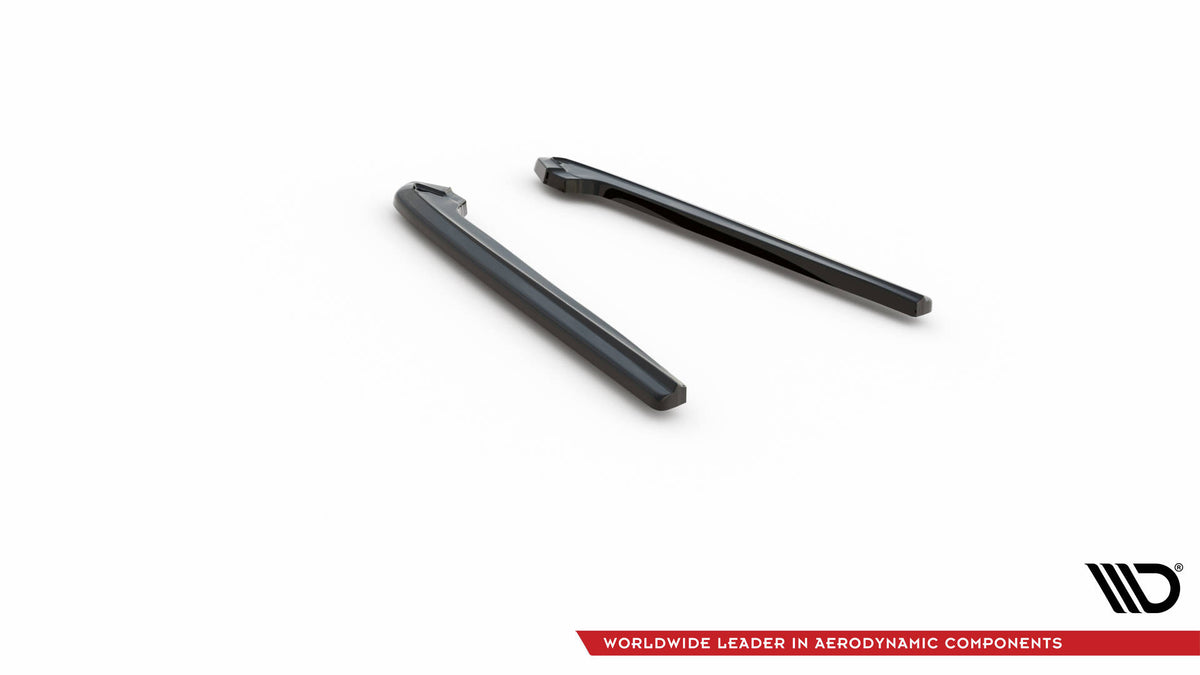 Heck Ansatz Flaps Diffusor passend für Ford Mustang Mk5 Facelift schwarz Hochglanz – Ansicht 6