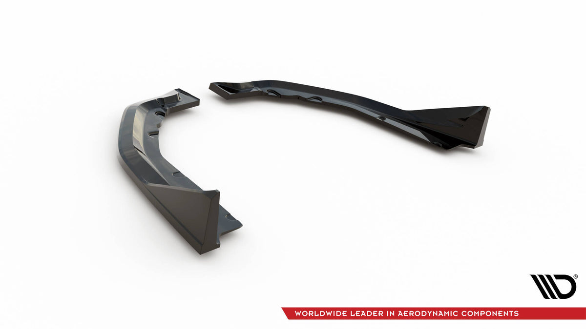 Heck Ansatz Flaps Diffusor V.4 passend für BMW M4 G82 / G82 Facelift schwarz Hochglanz – Ansicht 6