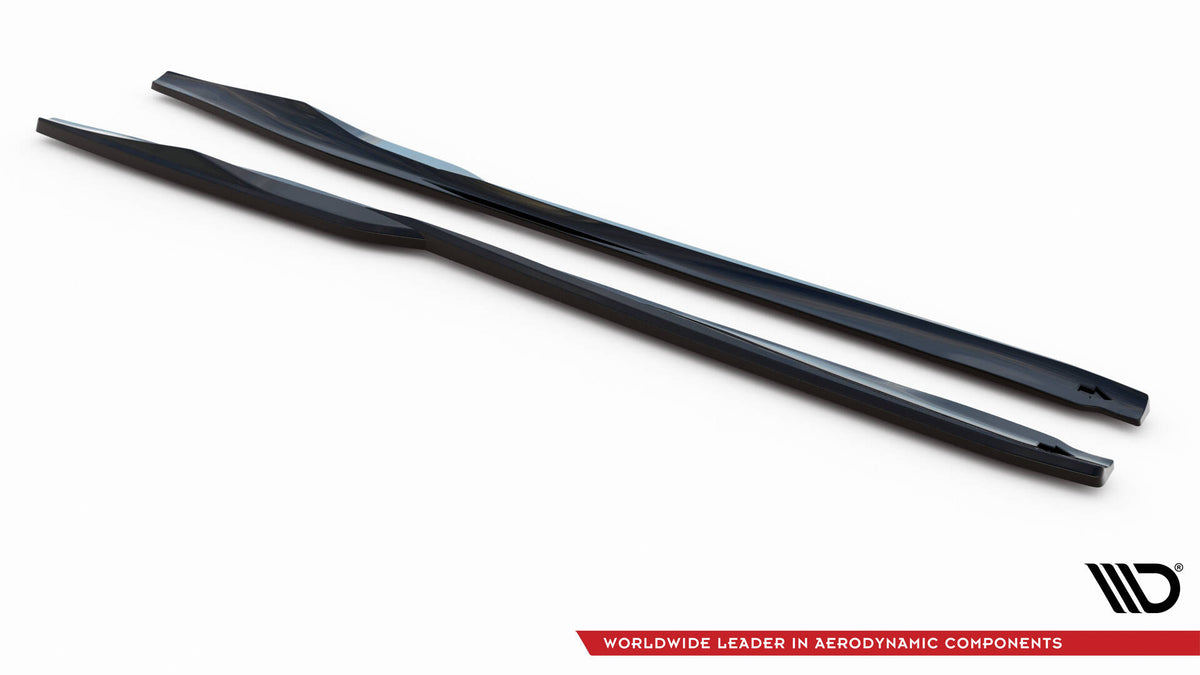 Street+ Seitenschweller Leisten passend für Nissan GTR R35 Facelift schwarz Hochglanz – Ansicht 5
