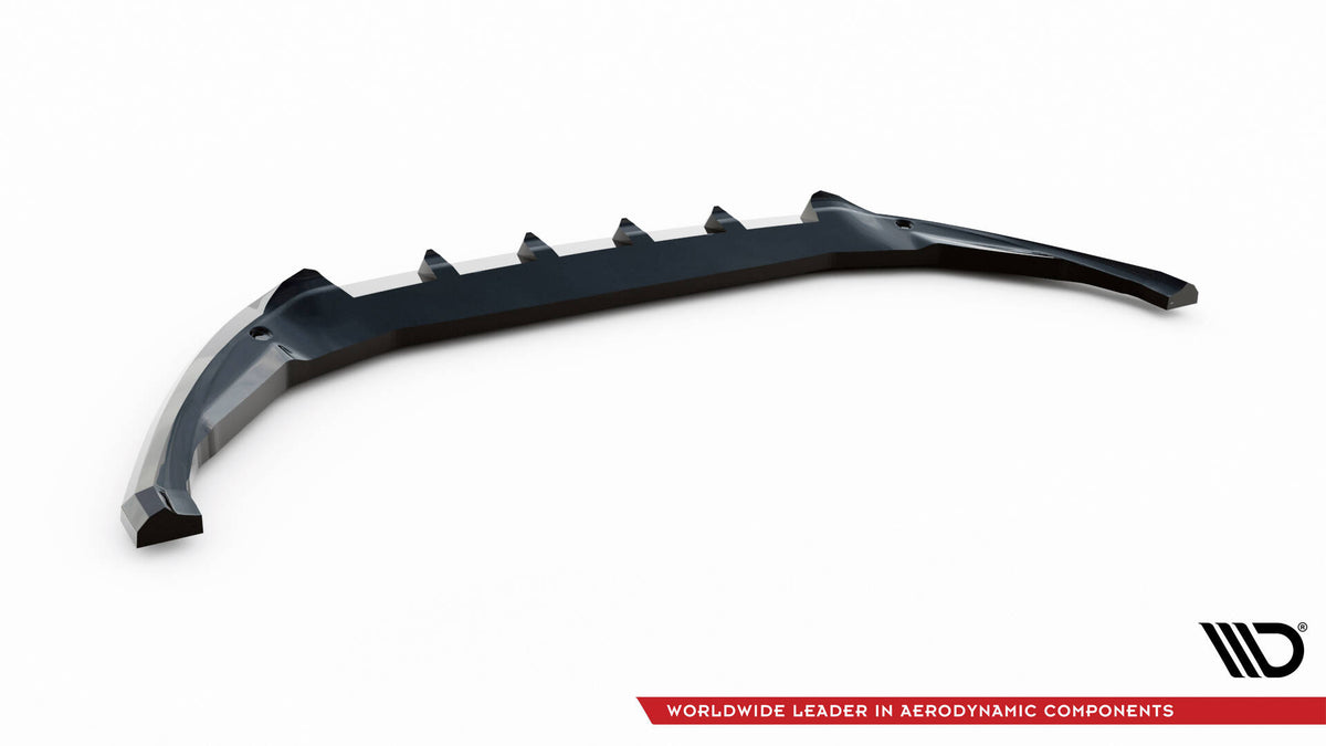 Street+ Spoilerlippe Front Ansatz passend für Ford Transit Courier Mk1 schwarz Hochglanz – Ansicht 6